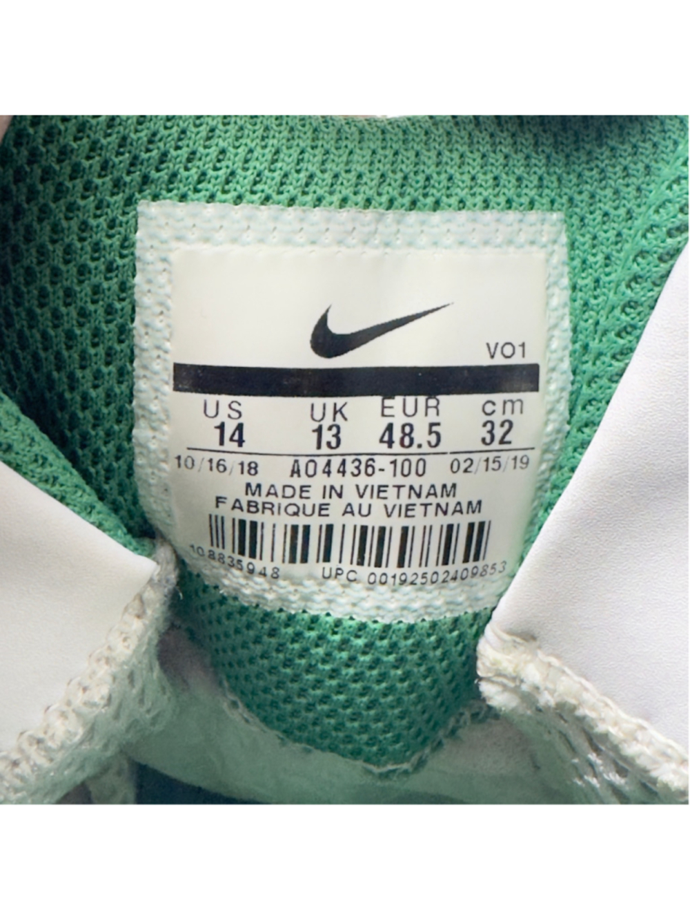 Men's Nike Kyrie Flytrap II Celtics Basketball Sneakers Size 14 White Green - Picture 5 of 12